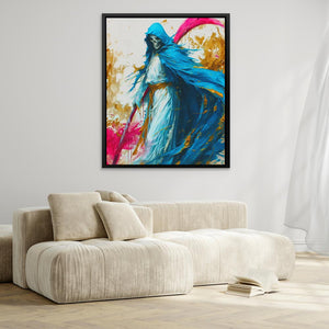 Grim Reaper's Vivid Dance - Luxury Wall Art