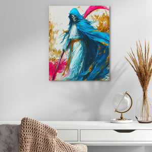 Grim Reaper's Vivid Dance - Luxury Wall Art