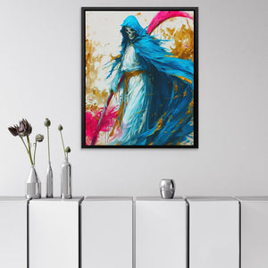 Grim Reaper's Vivid Dance - Luxury Wall Art