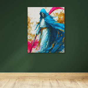 Grim Reaper's Vivid Dance - Luxury Wall Art