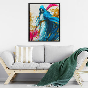 Grim Reaper's Vivid Dance - Luxury Wall Art