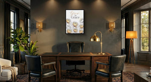 Grow In Grace — grow in grace office interior with desk 1port framed black