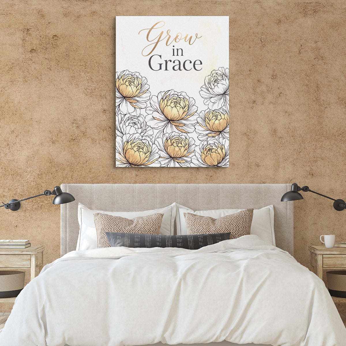 Grow In Grace — grow in grace sq clay paper bedroom 1port flush print