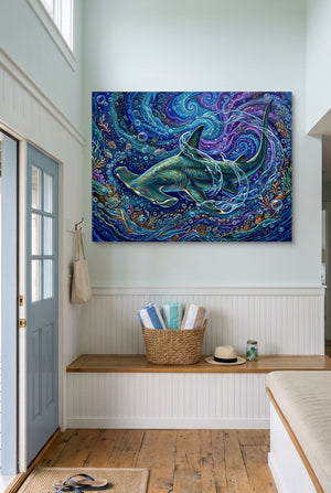 Hammerhead Depths — hammerhead depths p indoor entryway with bench 1land flush print