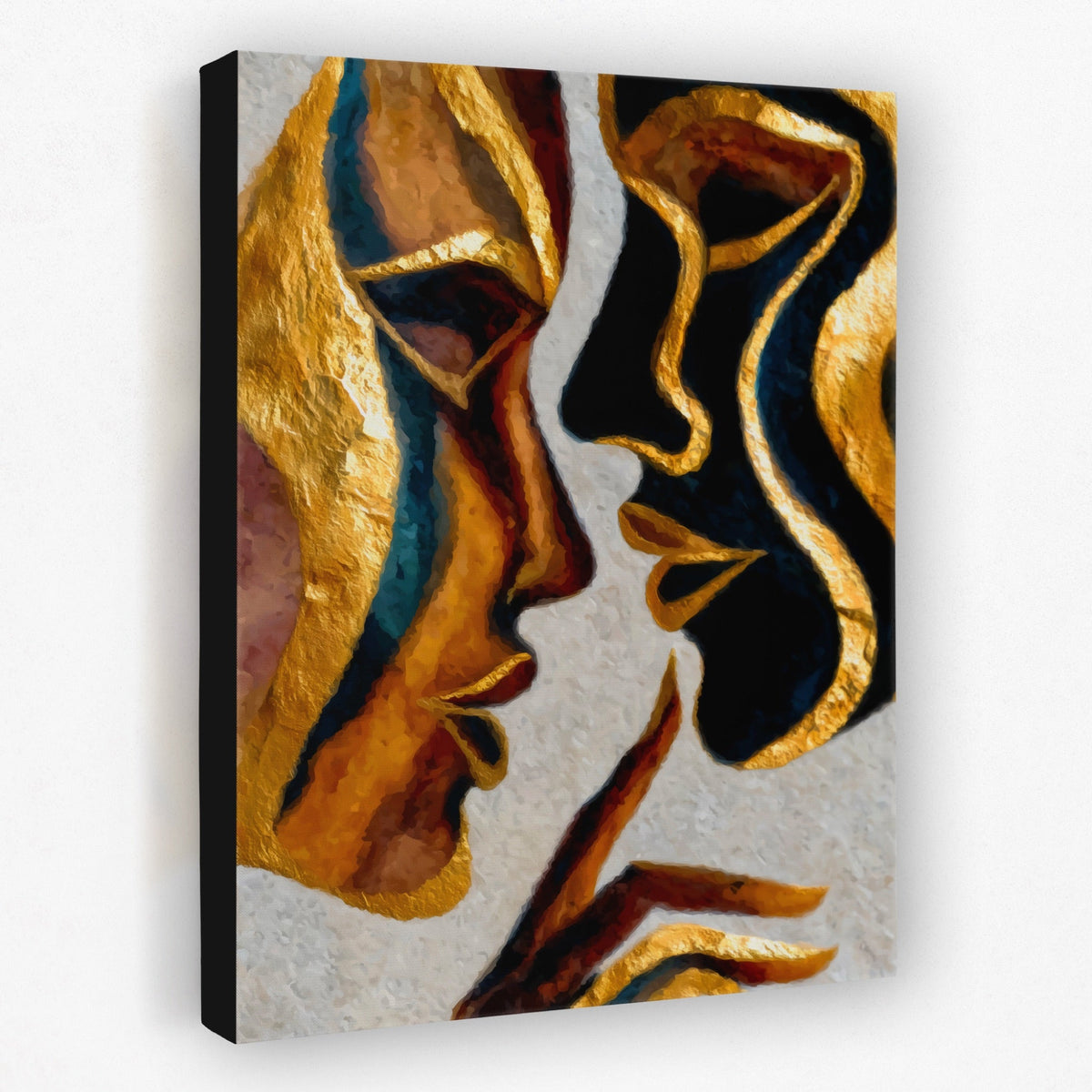 Hands Golden Touch canvas wall art, room view