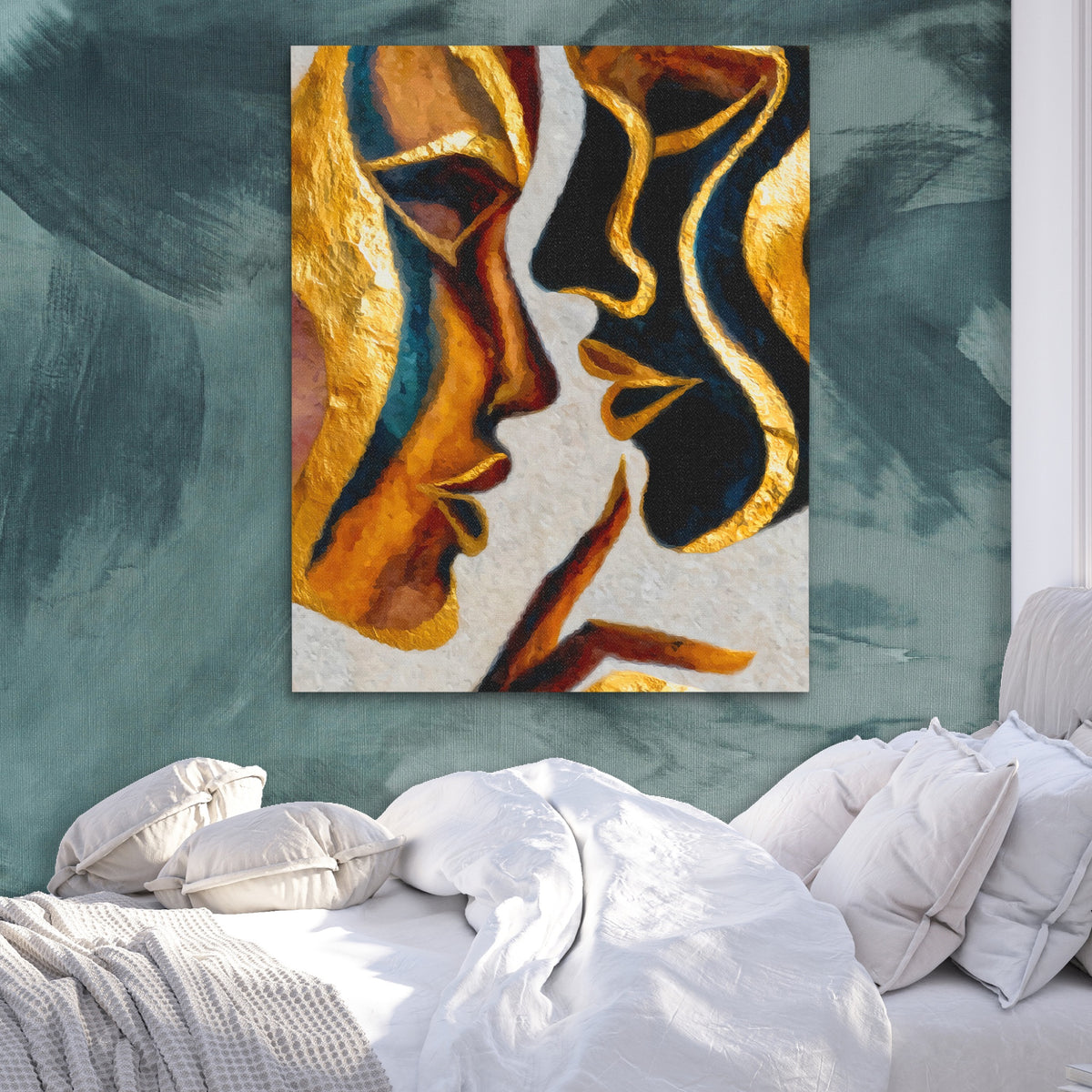 Hands Golden Touch — Hands Golden Touch Side Bebd Green Abstract 230
