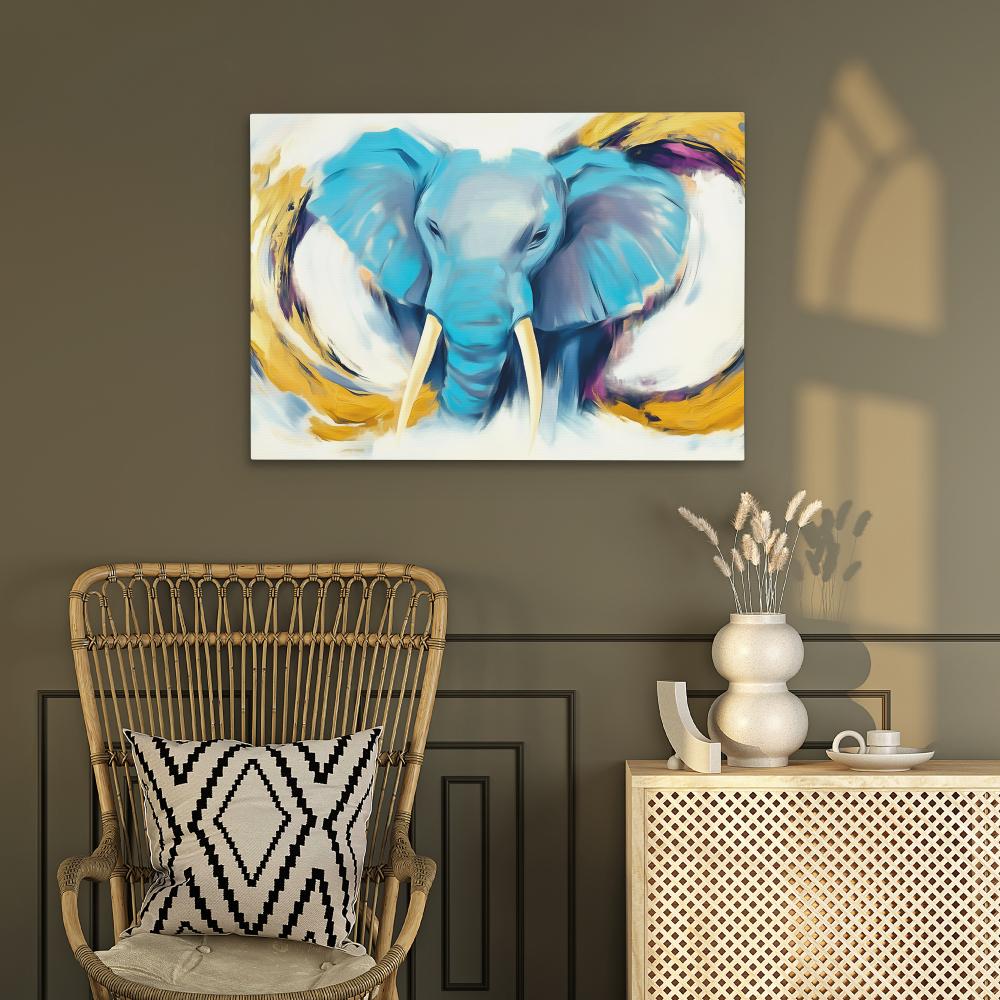 Happy Elephant - Luxury Wall Art