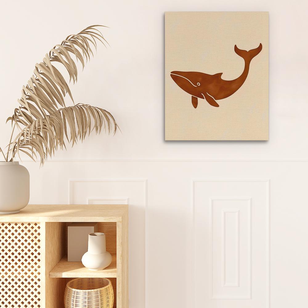 Happy Whale - Luxury Wall Art
