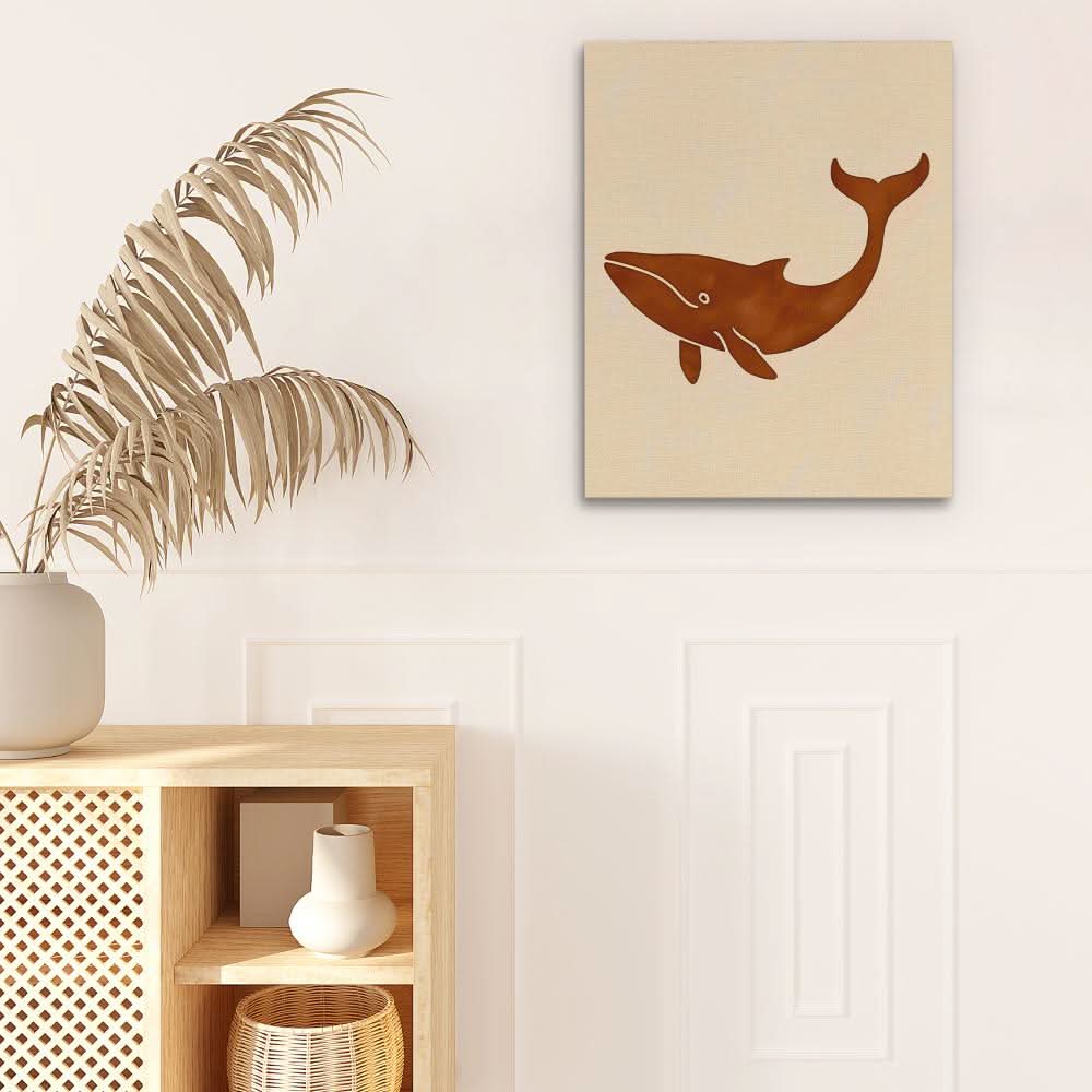 Happy Whale - Luxury Wall Art