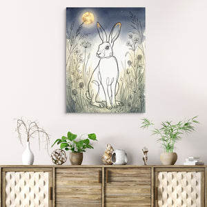 Hare Golden Moon — hare golden moon sq beach cabinet 1port flush print