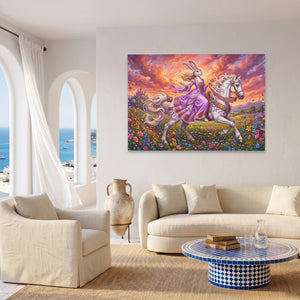 Hare Sunset Gallop — Hare Sunset Gallop Coast Living Room Land 112