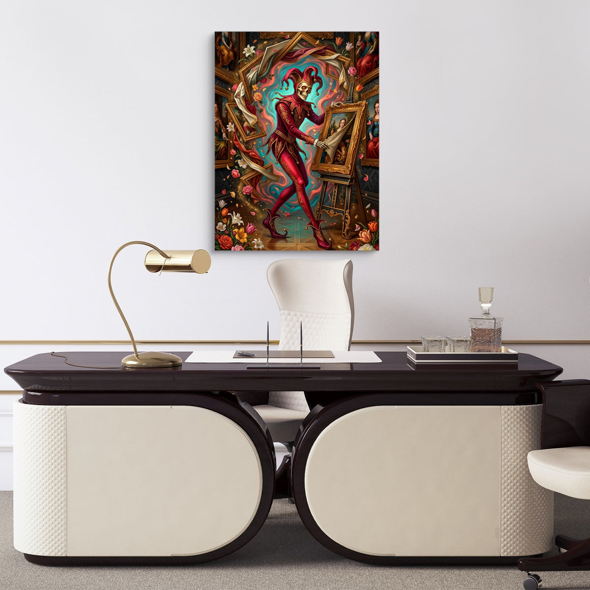 Harlequin Unveils — harlequin unveils sq luxury office desk 1port flush print