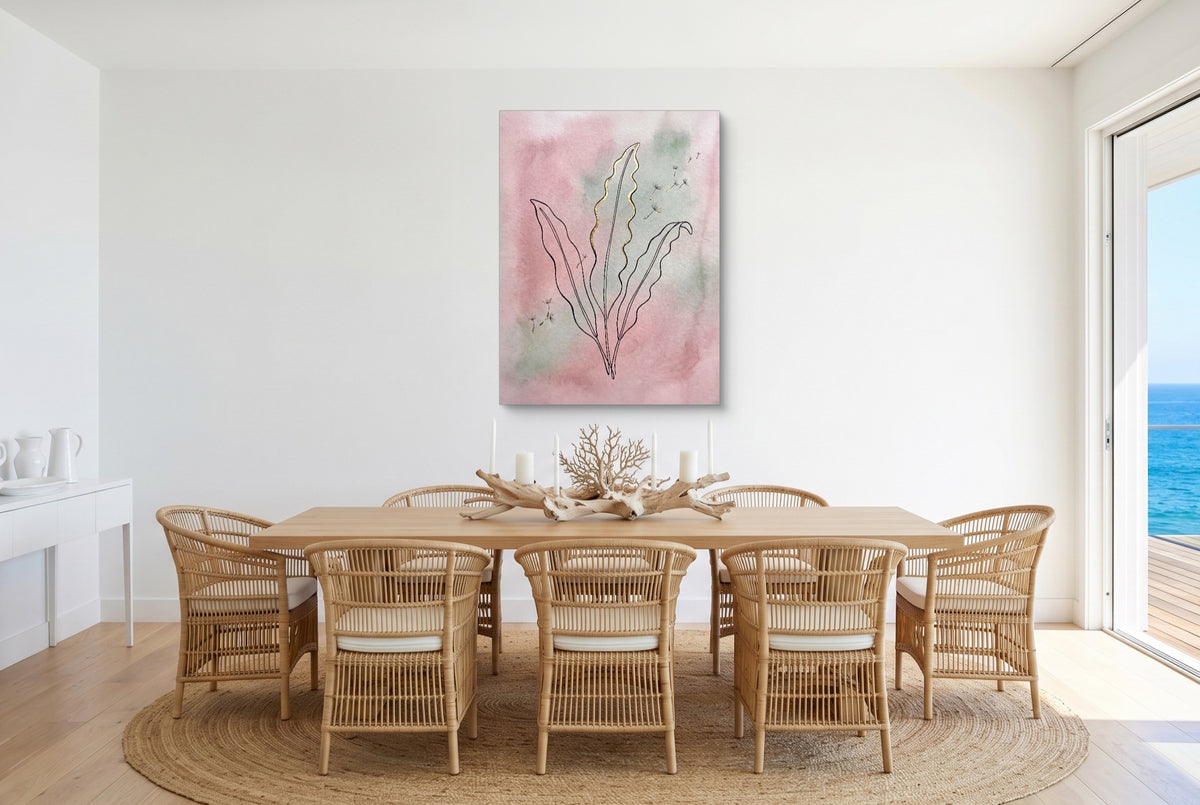 Harts-Tongue Flight — harts tongue flight small dining room with ocean view 1port flush print