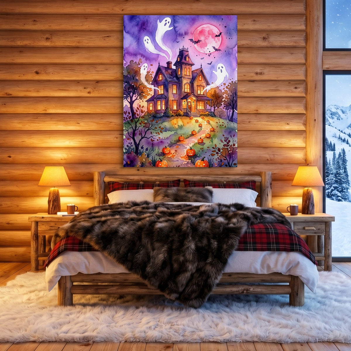 Haunted House Spirits - Luxury Wall Art