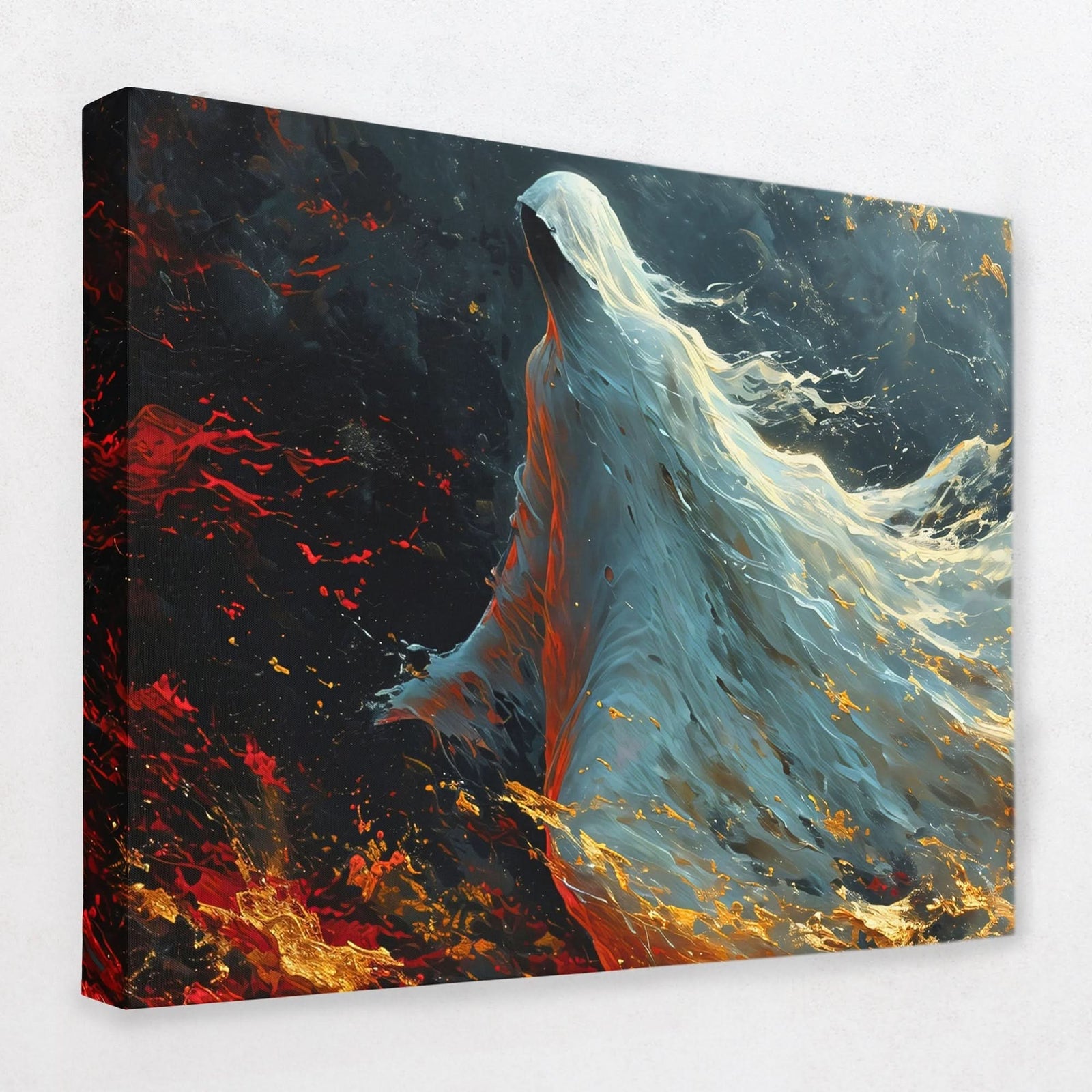 Haunting Shadow - Ghost Canvas Wall Art
