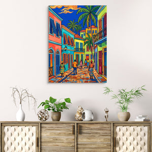 Havana Street Colors - Luxury Wall Art