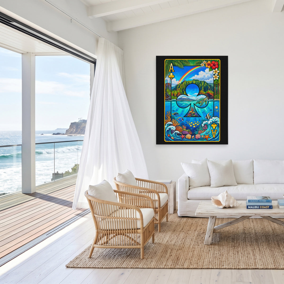 Hawaii Ace of Clubs Card — Hawaii Ace of Clubs Card Malibu Beach Port 46