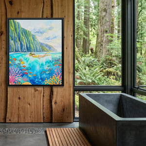 Hawaii Coral Reef — Hawaii Coral Reef Outdoor Bathroom Log Port 134