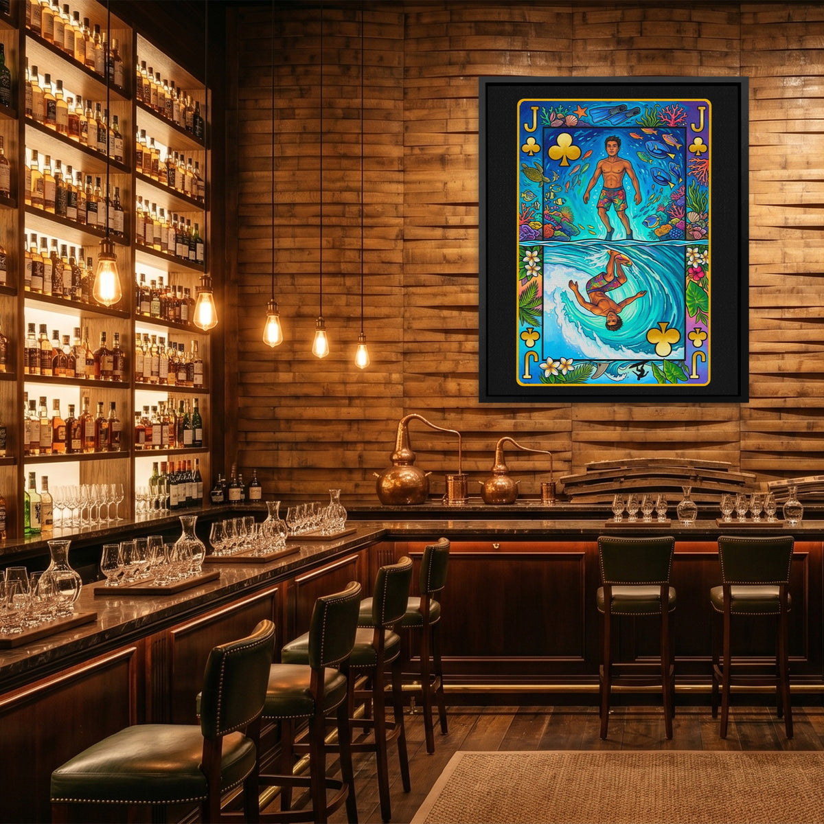 Hawaii Jack of Clubs Card — Hawaii Jack of Clubs Card Whiskey Bar Port 167
