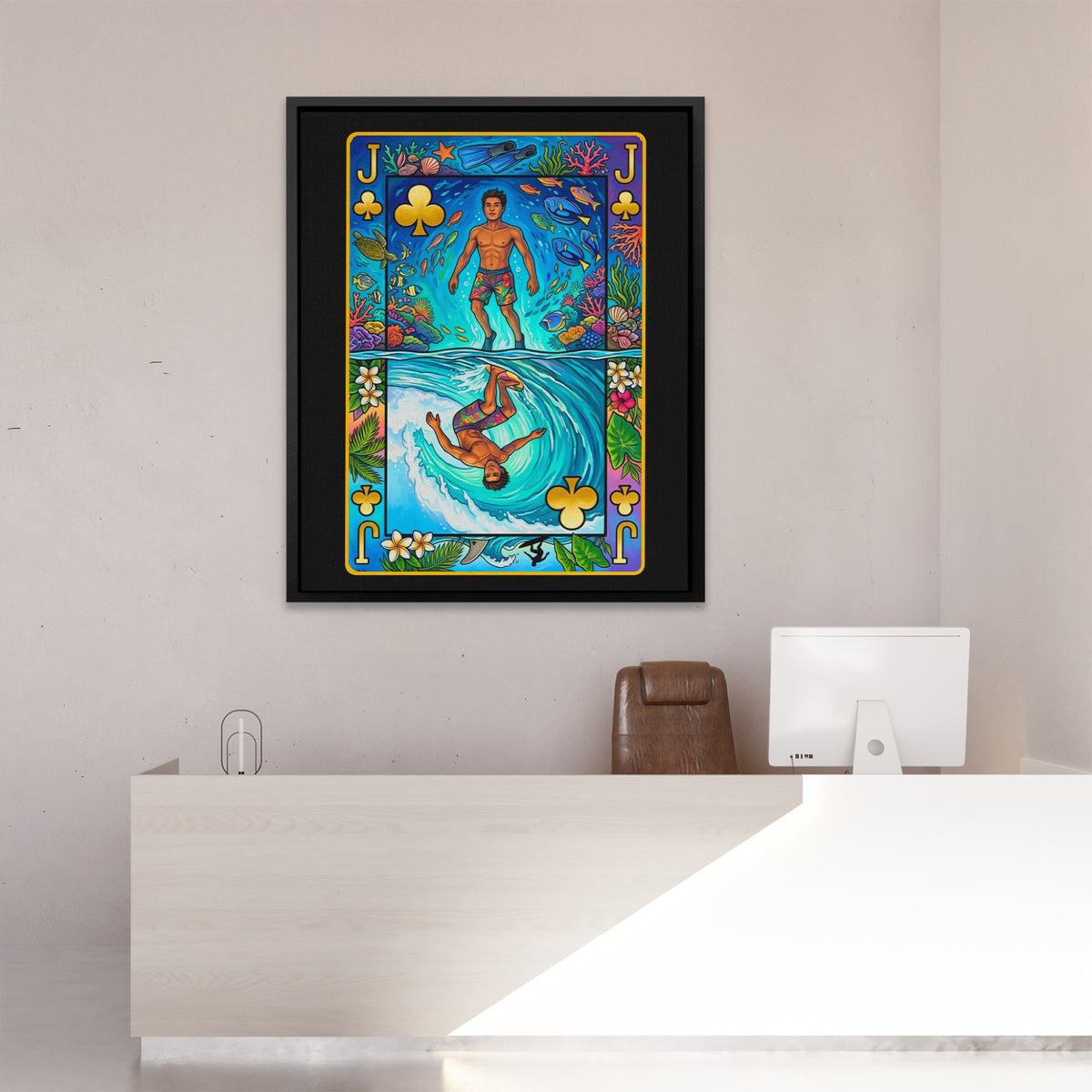 Hawaii Jack of Clubs Card — Hawaii Jack of Clubs Card New   Reception Desk Port 77