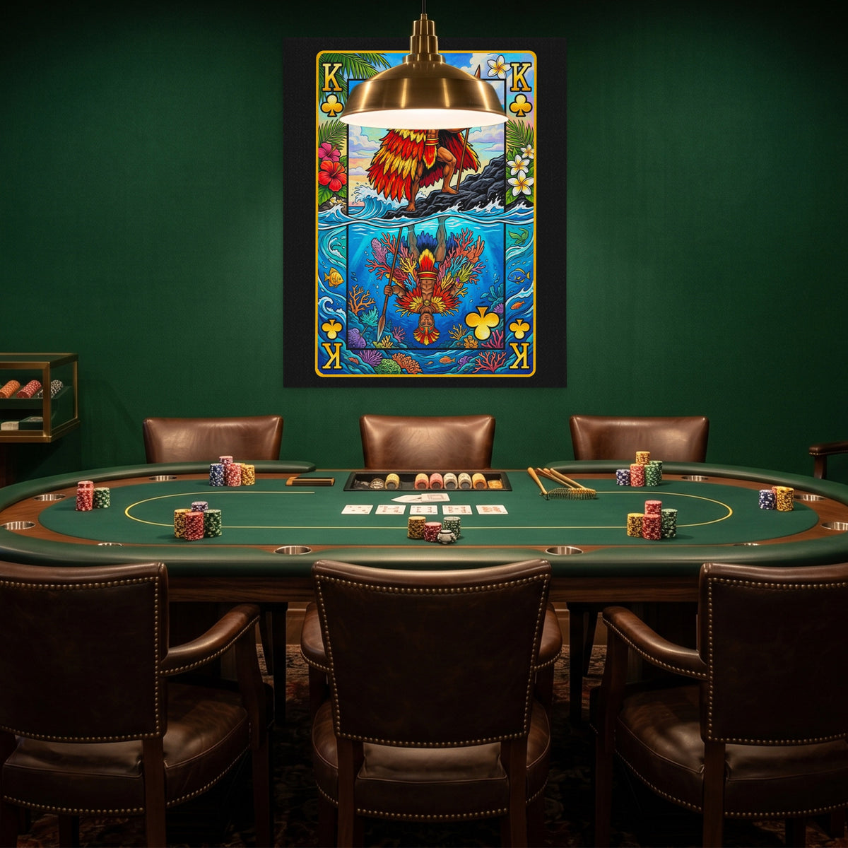 Hawaii King of Clubs Card — Hawaii King of Clubs Card Poker Room Green Port 123