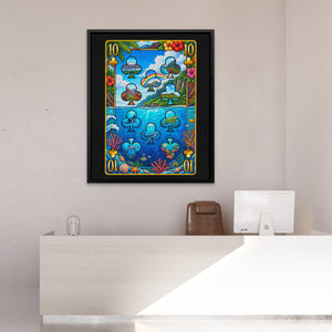 Hawaii Ten of Clubs Card — Hawaii Ten of Clubs Card New   Reception Desk Port 80