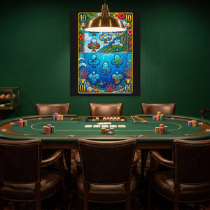 Hawaii Ten of Clubs Card — Hawaii Ten of Clubs Card Poker Room Green Port 125