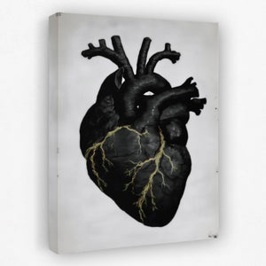 Heart Anatomical canvas wall art