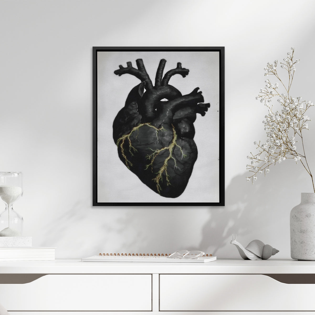 Heart Anatomical — Heart Anatomical White Snail Table 276
