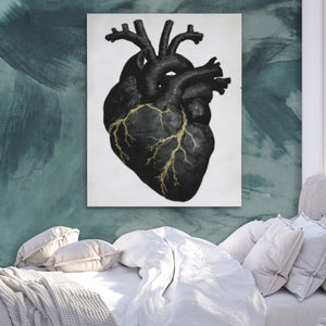 Heart Anatomical — Heart Anatomical Side Bebd Green Abstract 232