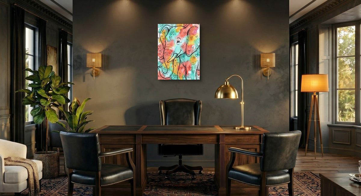Heartfelt Elephant - Luxury Wall Art