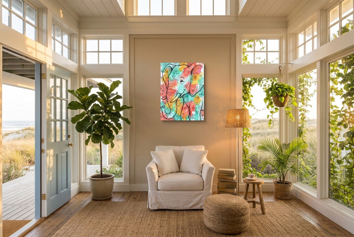 Heartfelt Elephant - Luxury Wall Art