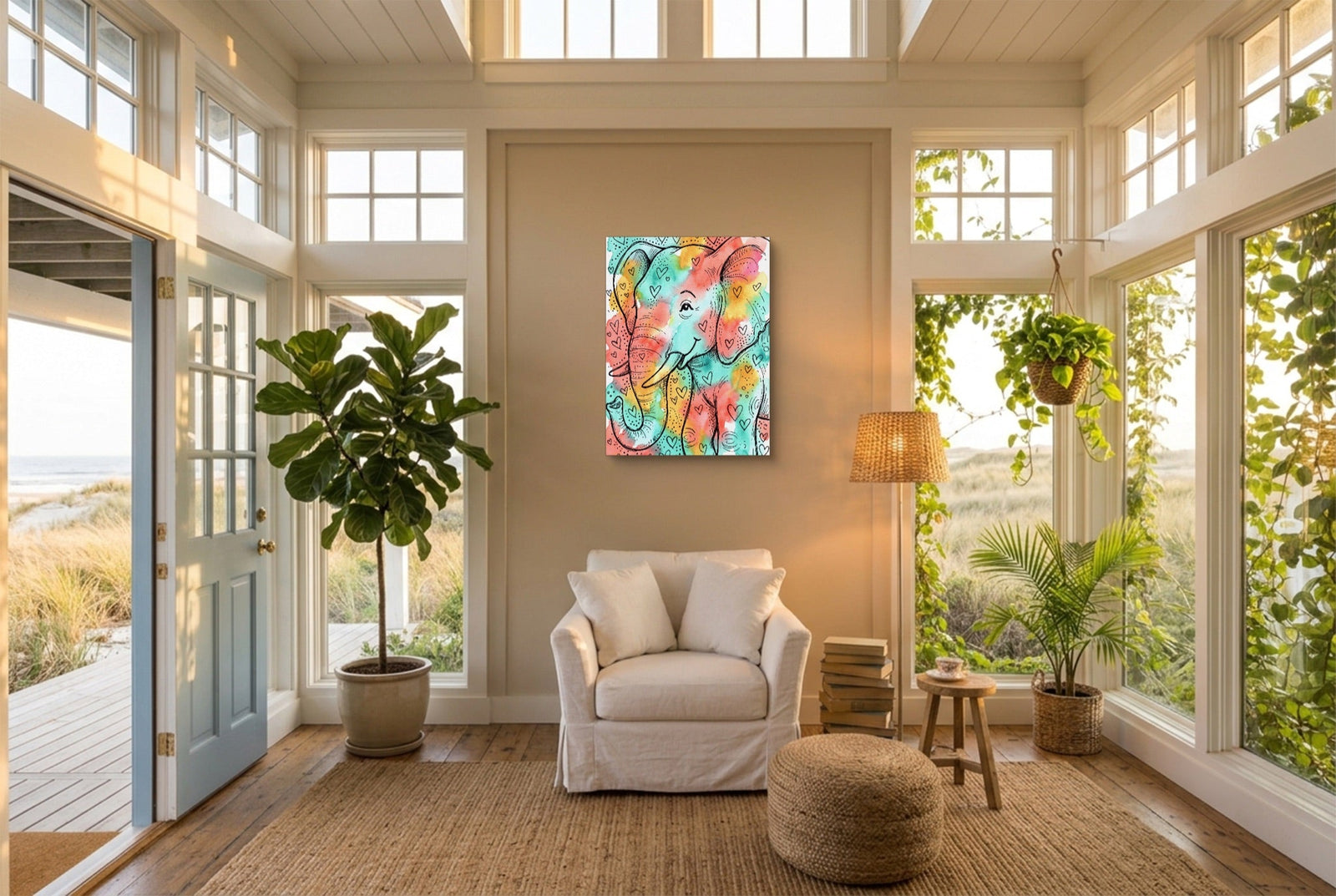 Heartfelt Elephant - Luxury Wall Art