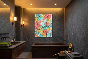 Heartfelt Elephant — heartfelt elephant luxury bathroom interior 1port flush print