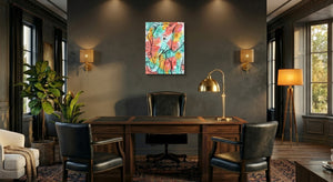 Heartfelt Elephant — heartfelt elephant office interior with desk 1port flush print