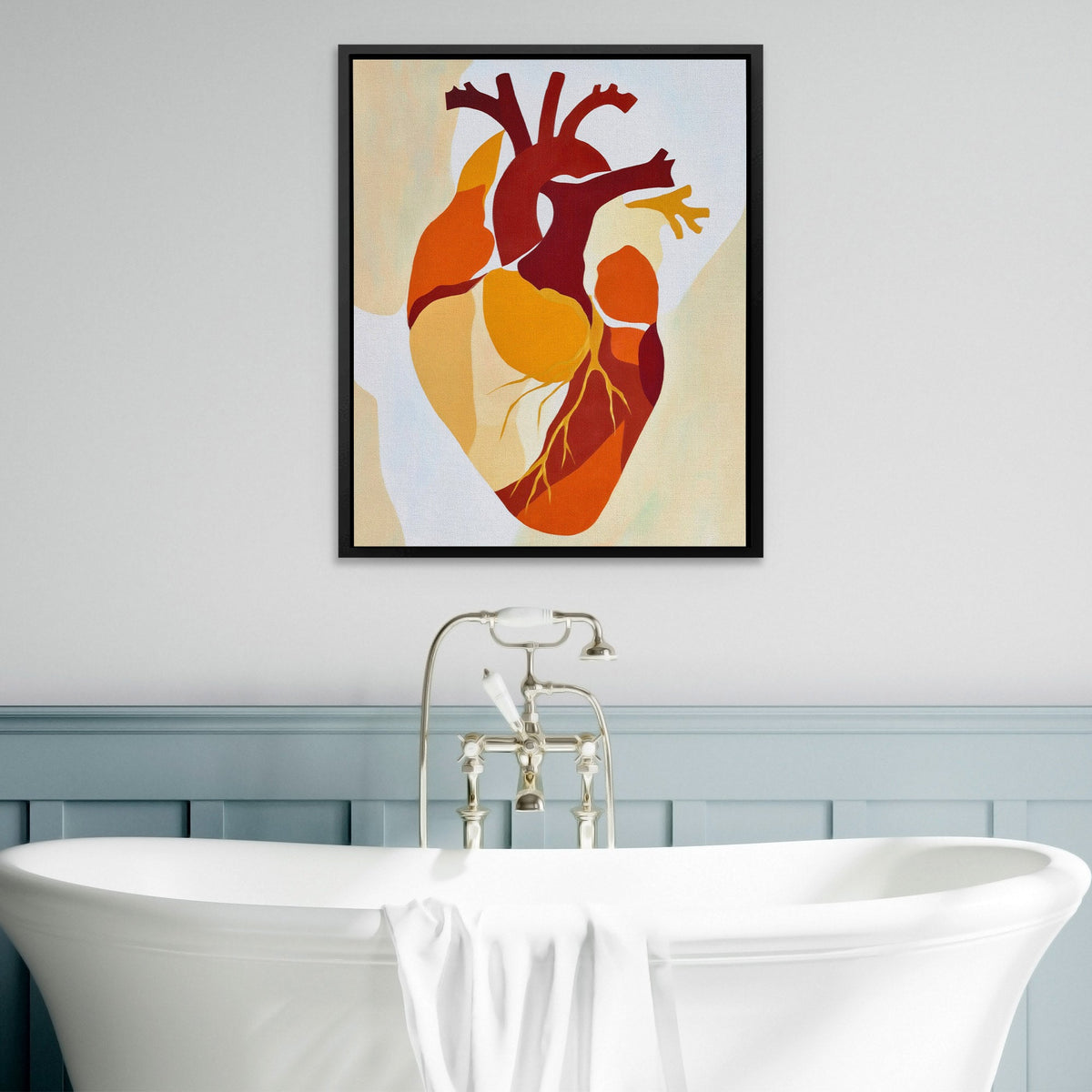 Heart's Golden Pulse - Luxury Wall Art