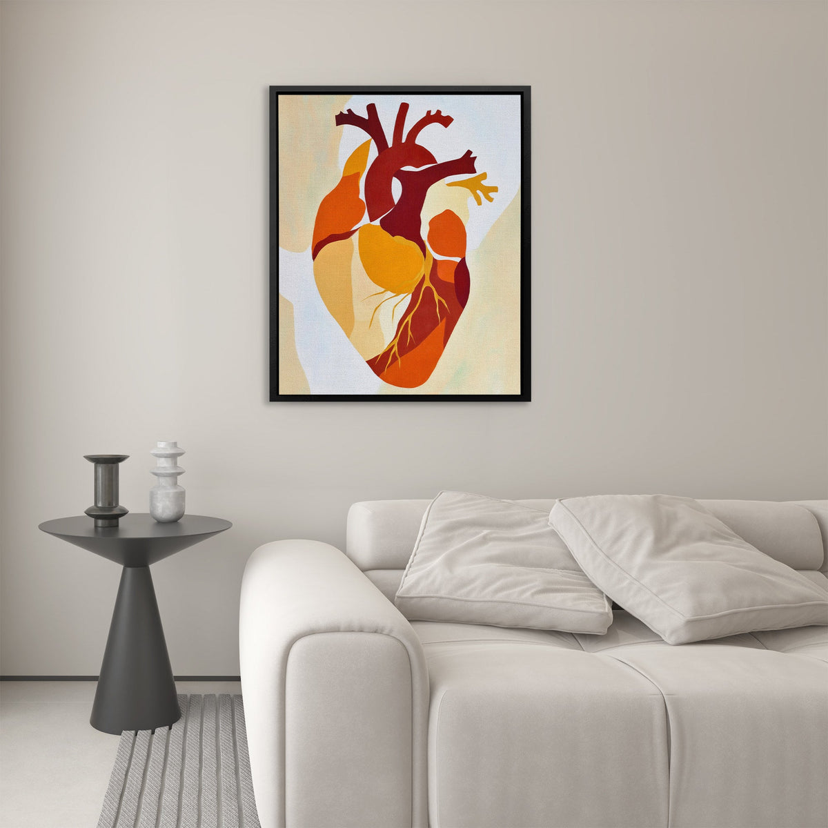Heart's Golden Pulse - Luxury Wall Art