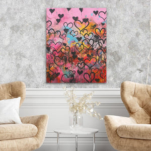 Hearts Wall - Luxury Wall Art