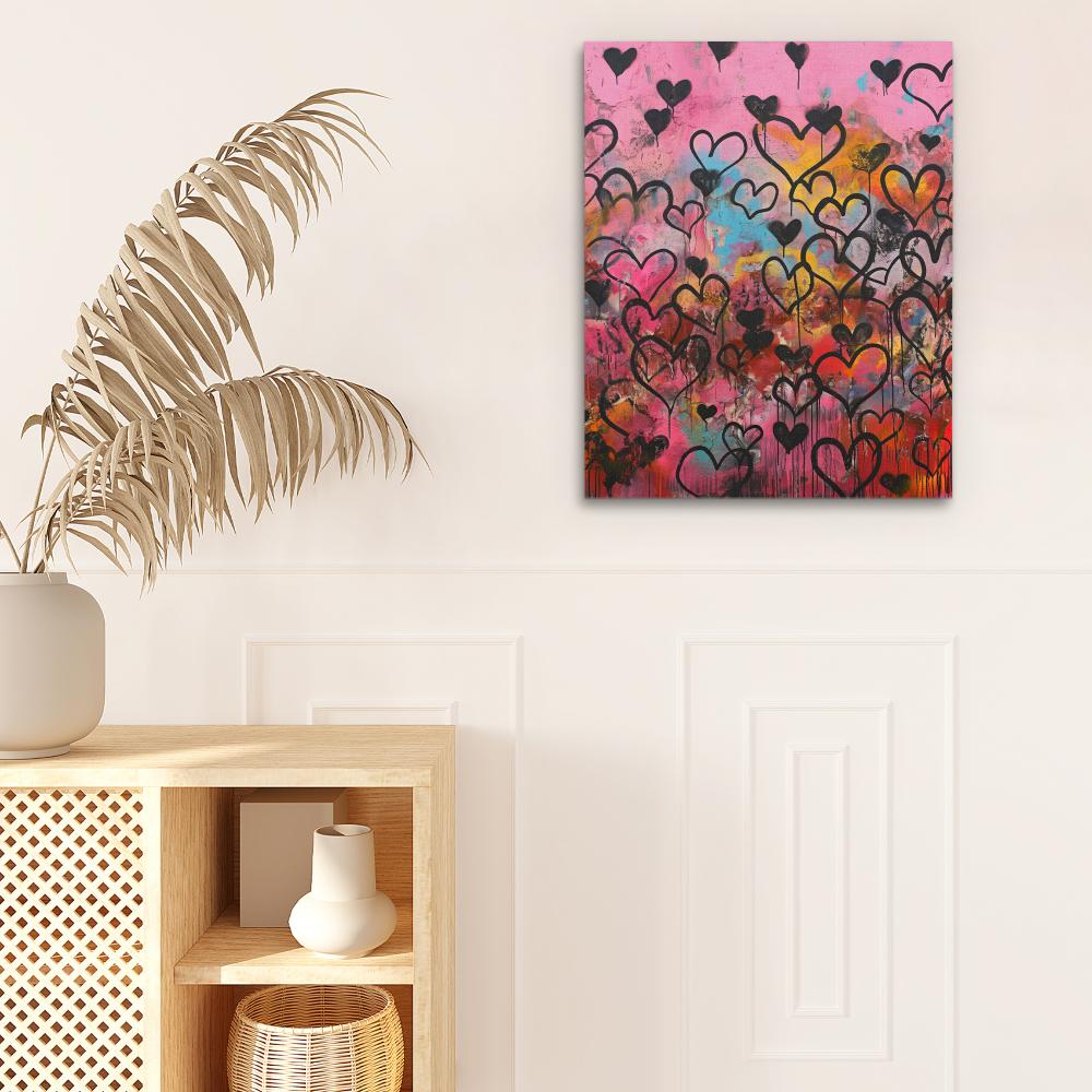 Hearts Wall - Luxury Wall Art