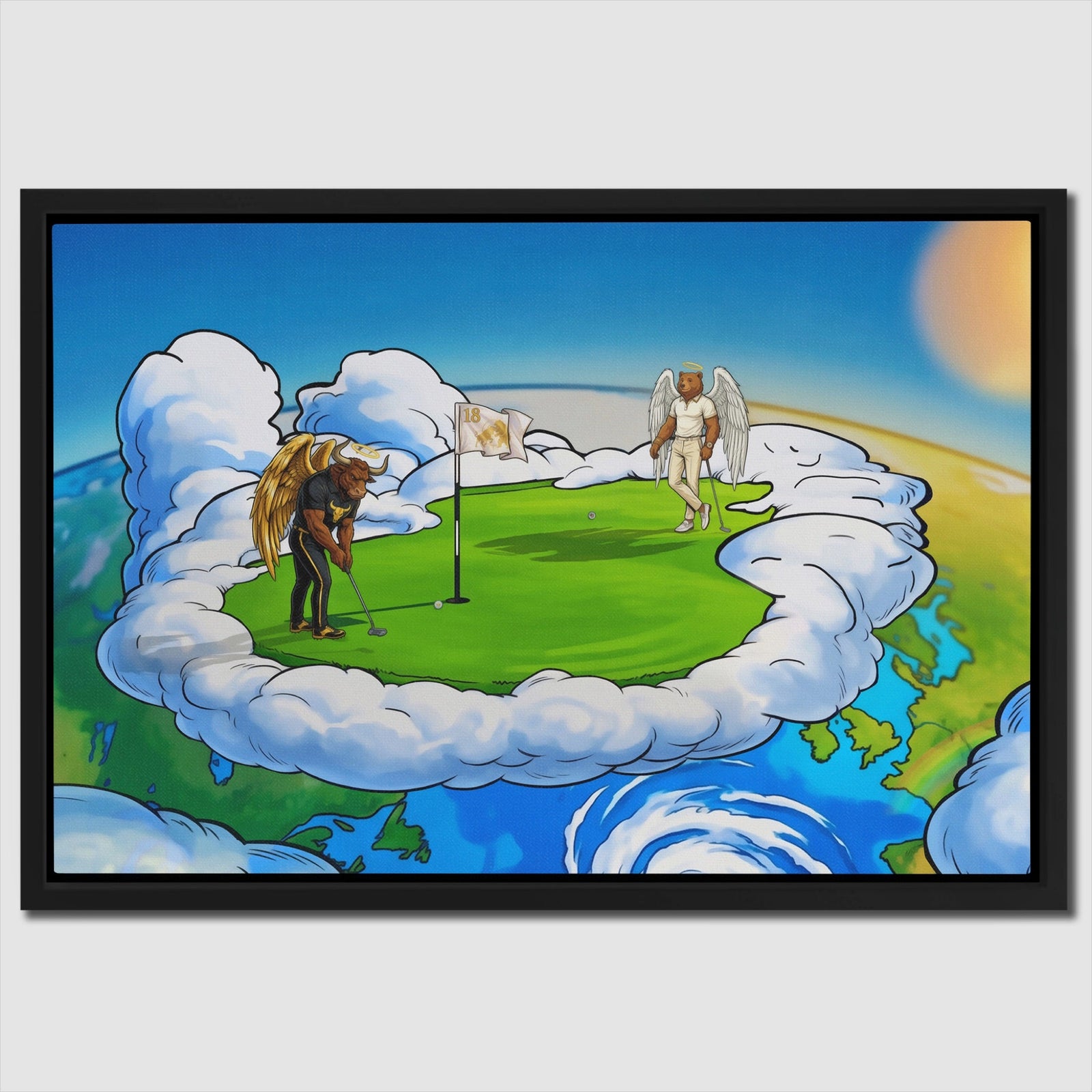 Heavenly Golf canvas wall art