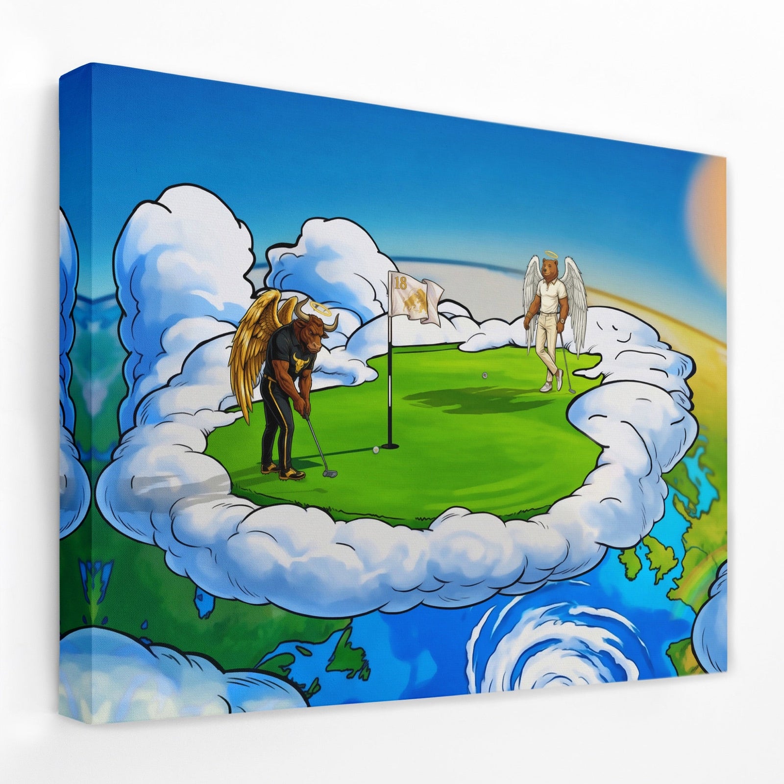 Heavenly Golf canvas wall art