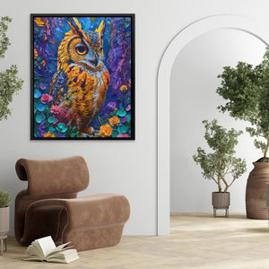 Heavenly Hues Owl - Luxury Wall Art