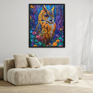 Heavenly Hues Owl - Luxury Wall Art