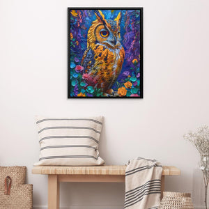 Heavenly Hues Owl - Luxury Wall Art