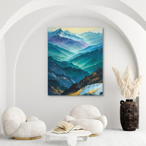 Heavenly Mountain Range - Luxury Wall Art