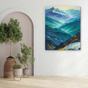 Heavenly Mountain Range - Luxury Wall Art