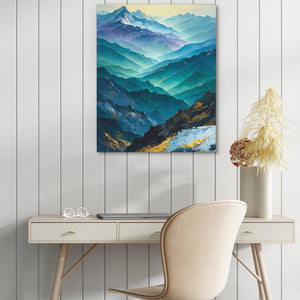 Heavenly Mountain Range - Luxury Wall Art