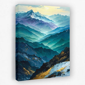 Heavenly Mountain Range - Luxury Wall Art