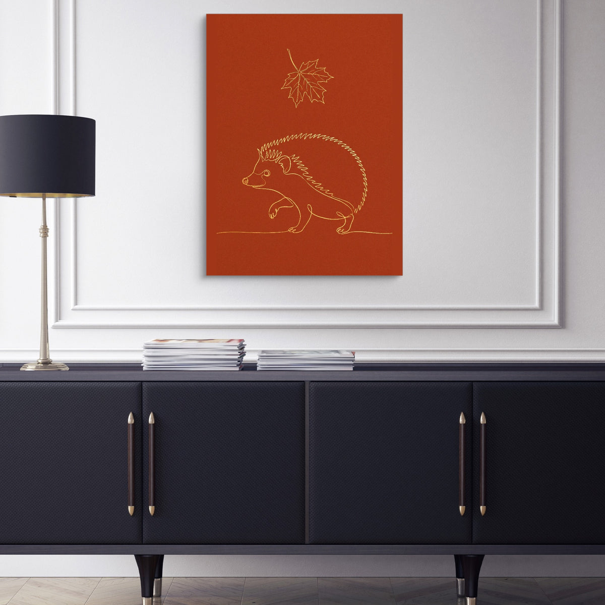 Hedgehog Autumn Line — hedgehog autumn line sq blue cabinet 1port flush print