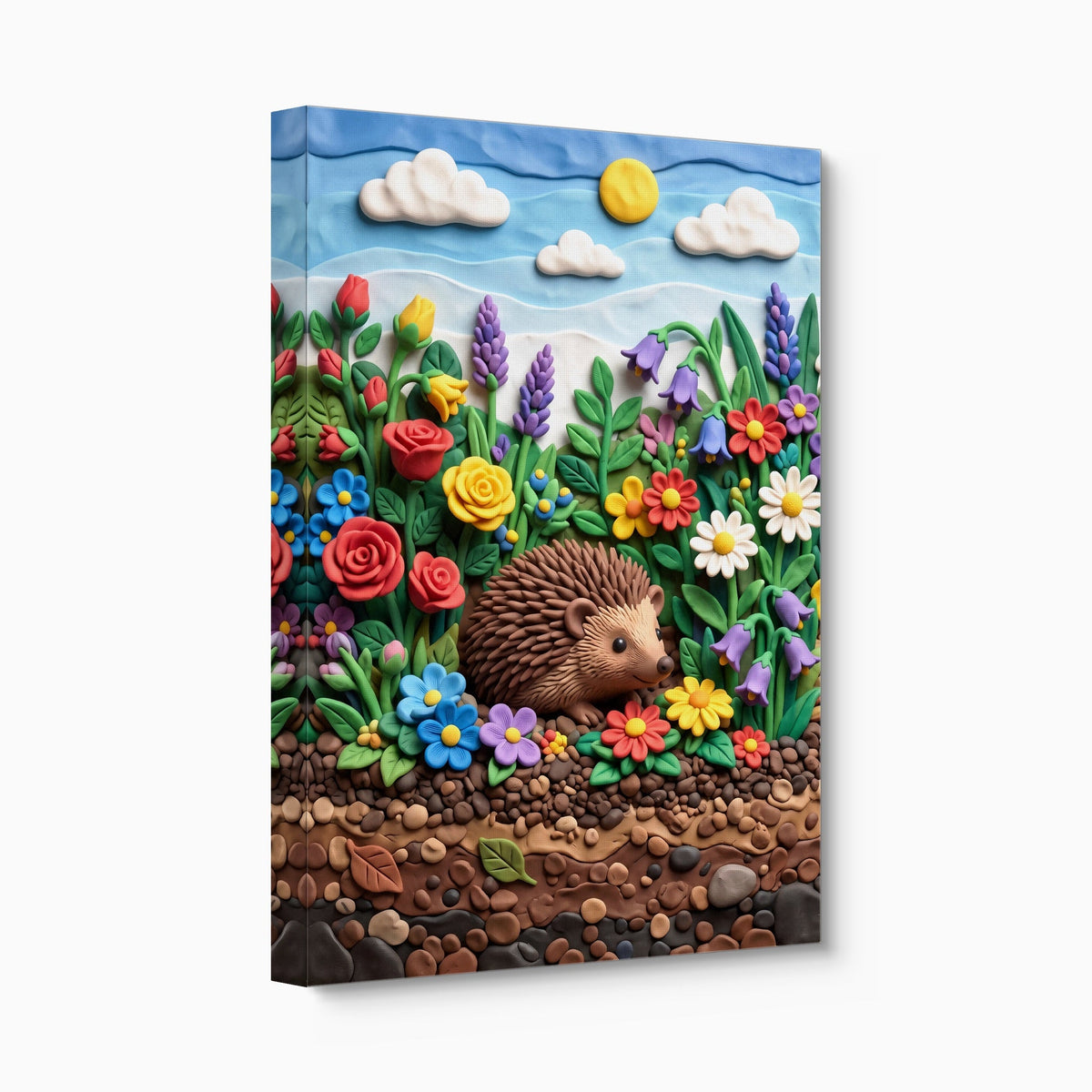 Hedgehog Garden - Luxury Wall Art